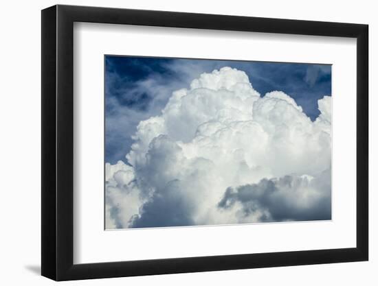 Cumulus Clouds Towering over the Sierra Nevada Mountains-Michael Qualls-Framed Photographic Print