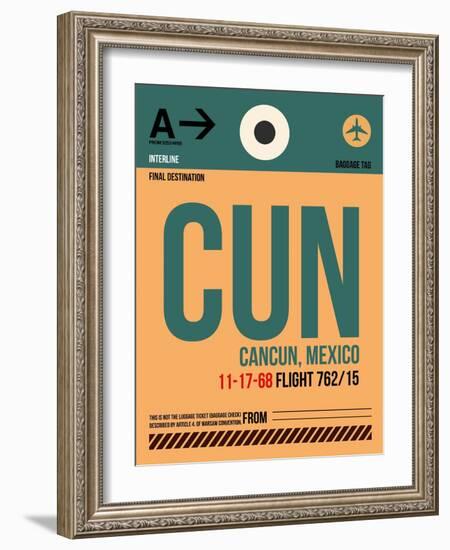 CUN Cuncun Luggage Tag I-NaxArt-Framed Art Print