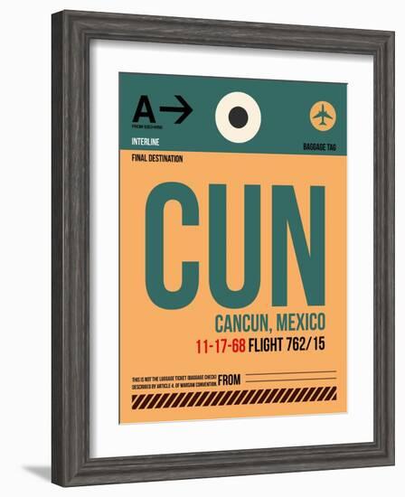 CUN Cuncun Luggage Tag I-NaxArt-Framed Art Print