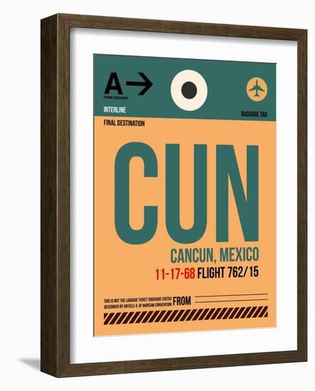 CUN Cuncun Luggage Tag I-NaxArt-Framed Art Print