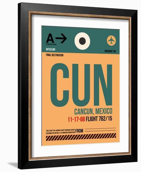 CUN Cuncun Luggage Tag I-NaxArt-Framed Art Print