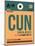 CUN Cuncun Luggage Tag I-NaxArt-Mounted Art Print