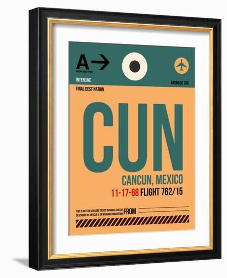 CUN Cuncun Luggage Tag I-NaxArt-Framed Art Print