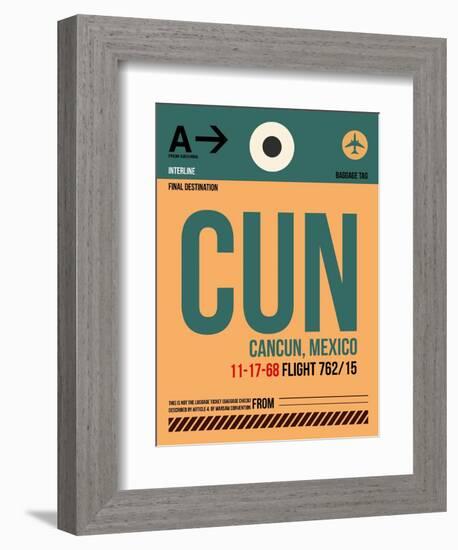 CUN Cuncun Luggage Tag I-NaxArt-Framed Art Print