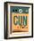 CUN Cuncun Luggage Tag I-NaxArt-Framed Art Print