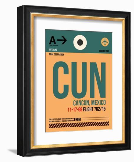 CUN Cuncun Luggage Tag I-NaxArt-Framed Art Print