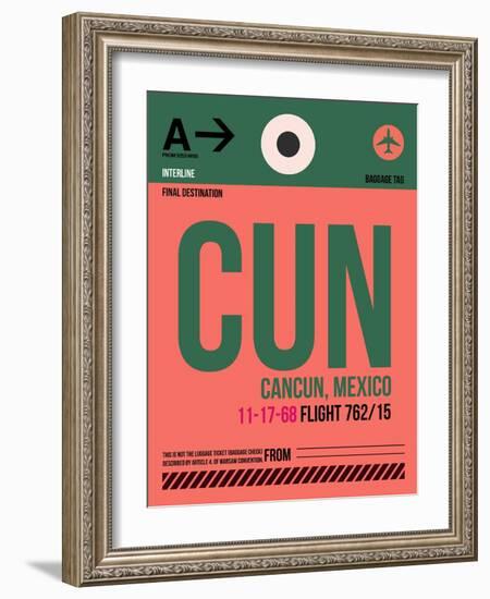 CUN Cuncun Luggage Tag II-NaxArt-Framed Art Print