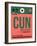 CUN Cuncun Luggage Tag II-NaxArt-Framed Art Print