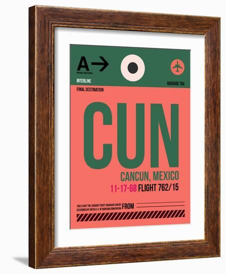 CUN Cuncun Luggage Tag II-NaxArt-Framed Art Print