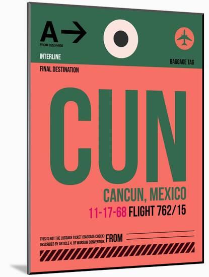 CUN Cuncun Luggage Tag II-NaxArt-Mounted Art Print