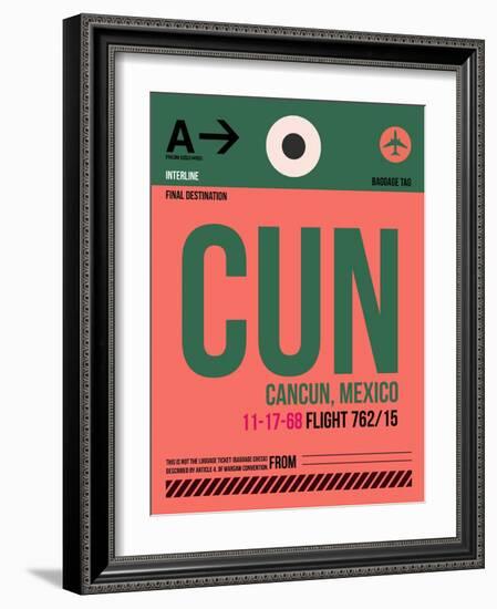 CUN Cuncun Luggage Tag II-NaxArt-Framed Art Print