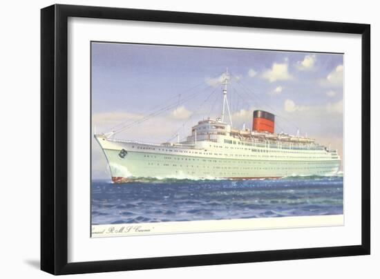 Cunard Caronia, Ocean Liner-null-Framed Art Print