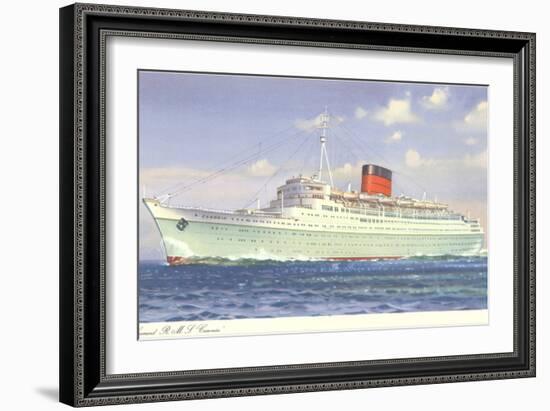 Cunard Caronia, Ocean Liner-null-Framed Art Print