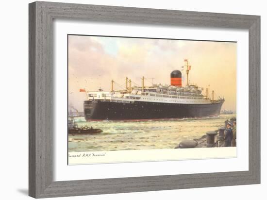 Cunard Ivernia, Ocean Liner-null-Framed Art Print