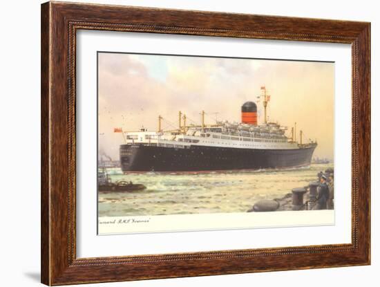 Cunard Ivernia, Ocean Liner-null-Framed Art Print