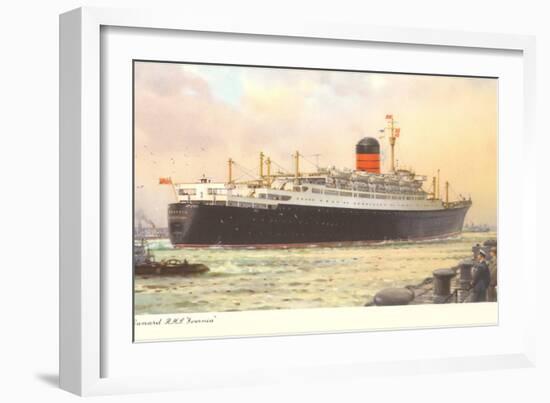 Cunard Ivernia, Ocean Liner-null-Framed Art Print