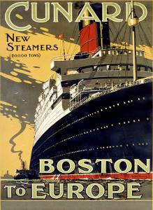 Cunard Line, Boston to Europe