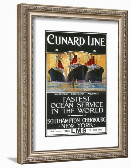 Cunard Line Poster-null-Framed Photographic Print