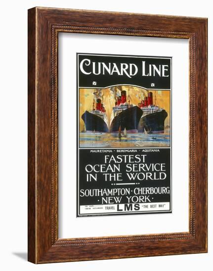 Cunard Line Poster-null-Framed Photographic Print