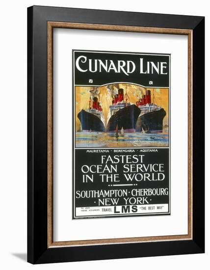 Cunard Line Poster-null-Framed Photographic Print