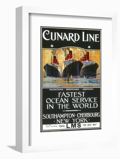 Cunard Line Poster-null-Framed Photographic Print