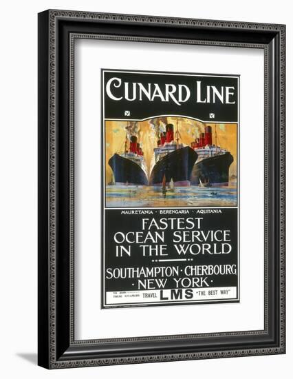 Cunard Line Poster-null-Framed Photographic Print