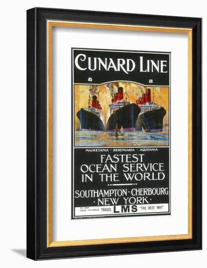 Cunard Line Poster-null-Framed Photographic Print