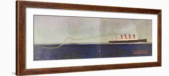 Cunard Line Promotional Brochure for 'Mauretania' C.1930-null-Framed Giclee Print