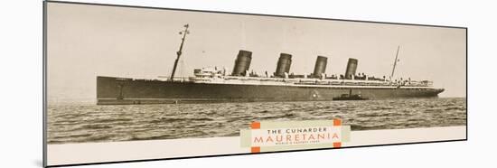 Cunard Line Promotional Brochure for 'Mauretania' C.1930-null-Mounted Giclee Print