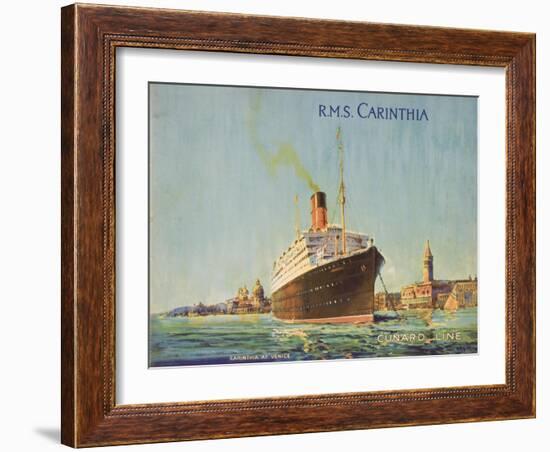 Cunard Line Promotional Brochure for R.M.S 'Carinthia' C.1926-30-null-Framed Giclee Print