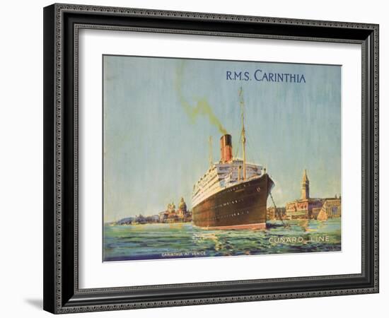 Cunard Line Promotional Brochure for R.M.S 'Carinthia' C.1926-30-null-Framed Giclee Print