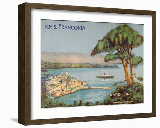 Cunard Line Promotional Brochure for the R.M.S 'Franconia' C.1926-30-null-Framed Giclee Print