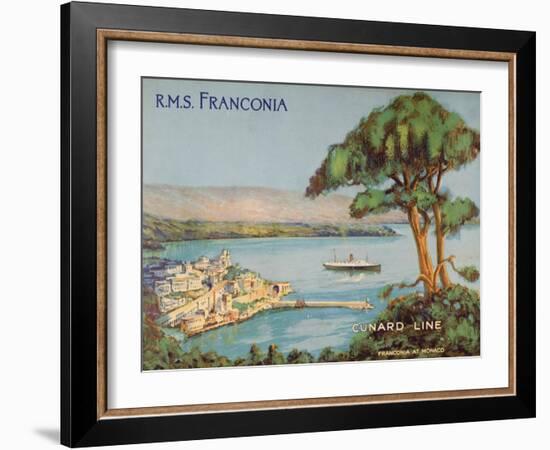 Cunard Line Promotional Brochure for the R.M.S 'Franconia' C.1926-30-null-Framed Giclee Print