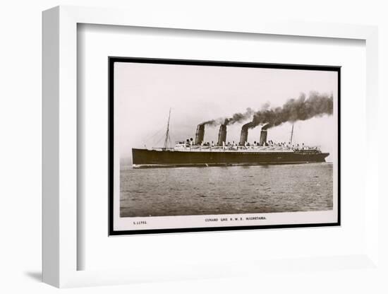 Cunard Line R.M.S. Mauretania-null-Framed Photographic Print