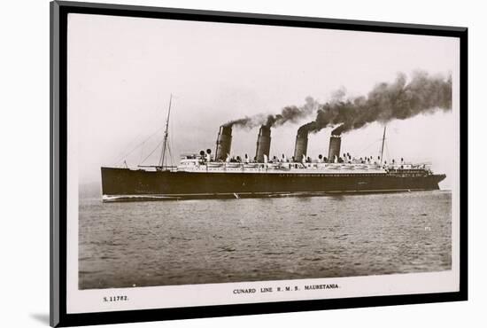 Cunard Line R.M.S. Mauretania-null-Mounted Photographic Print