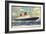 Cunard Line, R.M.S. Queen Elizabeth, Dampfschiff-null-Framed Giclee Print