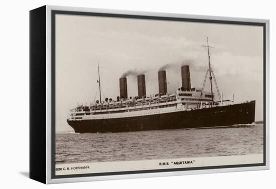 Cunard Liner RMS Aquitania-null-Framed Premier Image Canvas