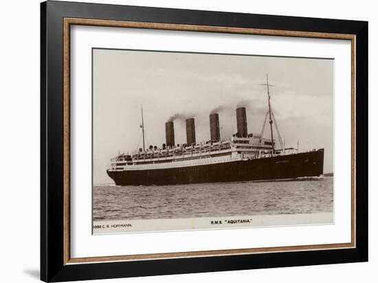 Cunard Liner RMS Aquitania-null-Framed Photographic Print