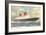 Cunard Ocean Liner RMS Queen Elizabeth-null-Framed Art Print