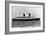 Cunard R M S Queen Elizabeth Ship-Lantern Press-Framed Art Print