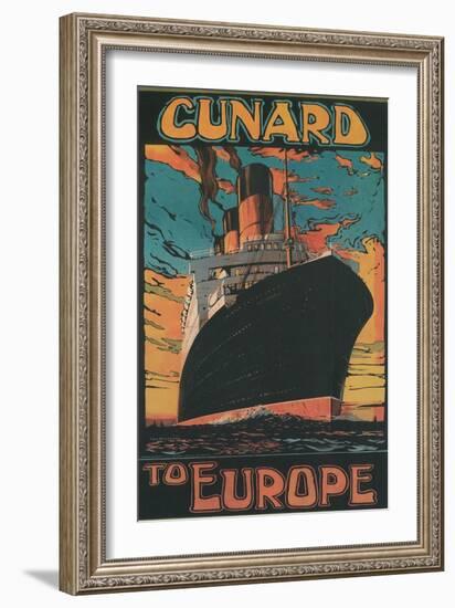 Cunard to Europe-null-Framed Art Print