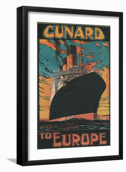 Cunard to Europe-null-Framed Art Print