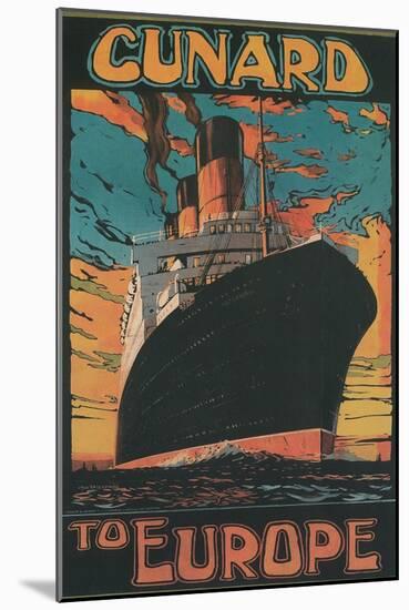 Cunard to Europe-null-Mounted Art Print