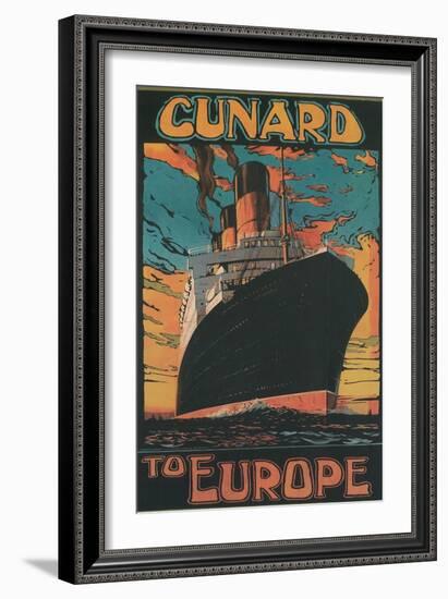 Cunard to Europe-null-Framed Art Print