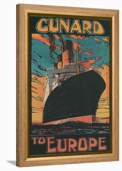 Cunard to Europe-null-Framed Stretched Canvas