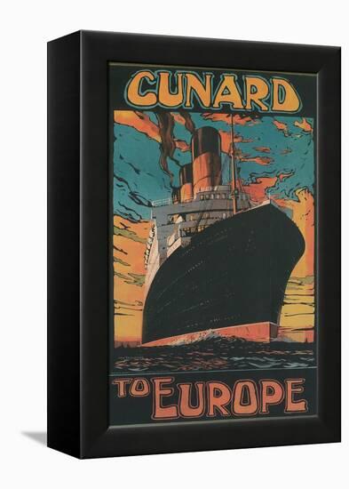 Cunard to Europe-null-Framed Stretched Canvas