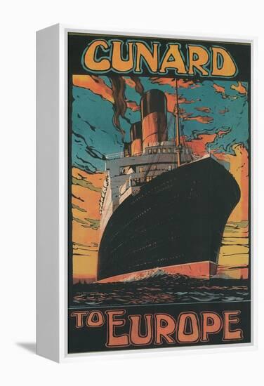 Cunard to Europe-null-Framed Stretched Canvas