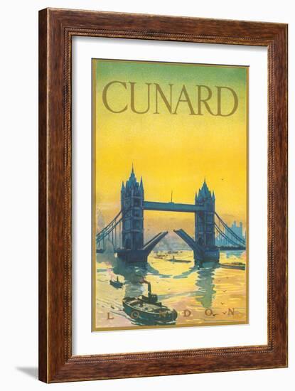 Cunard Travel Poster-null-Framed Art Print