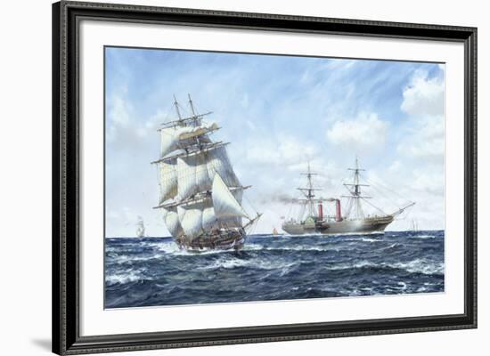 Cunarder 'Scotia'-Roy Cross-Framed Giclee Print