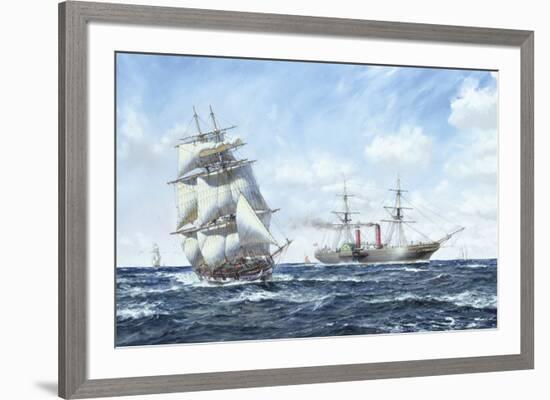 Cunarder 'Scotia'-Roy Cross-Framed Giclee Print